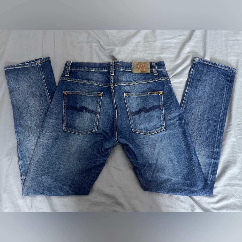 33W 32.5L Men’s Nudie Jeans GRIM TIM DARK CRISP WORN